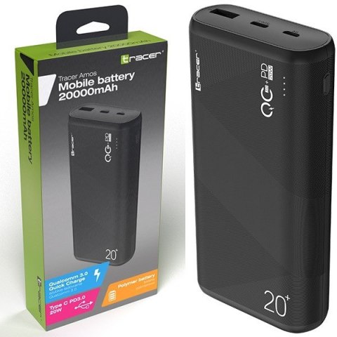 TRACER POWERBANK AMOS 20000MAH QC3.0 PD 20W TRABAT47094 TRACER POWERBANK AMOS 20000MAH QC3.0 PD 20W TRABAT47094