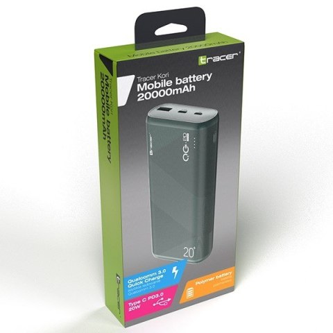 TRACER POWERBANK KORI 20000MAH QC3.0 PD 20W TRABAT47095 TRACER POWERBANK KORI 20000MAH QC3.0 PD 20W TRABAT47095