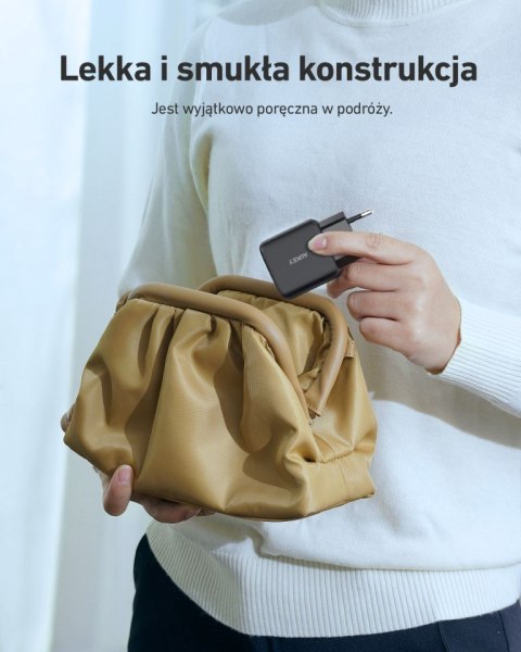AUEKY PA-R1 BLACK ŁADOWARKA SIECIOWA 20W 1XUSB-C PD AUEKY PA-R1 BLACK ŁADOWARKA SIECIOWA 20W 1XUSB-C PD