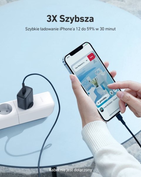 AUEKY PA-R1 BLACK ŁADOWARKA SIECIOWA 20W 1XUSB-C PD AUEKY PA-R1 BLACK ŁADOWARKA SIECIOWA 20W 1XUSB-C PD