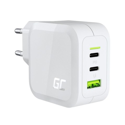 GREEN CELL ŁADOWARKA MULTI USB GAN GC POWERGAN 65W PD 3.0 QC 3.0 2XUSB-C 1XUSB-A BIAŁA GREEN CELL ŁADOWARKA MULTI USB GAN GC POWERGAN 65W PD 3.0 QC 3.0 2XUSB-C 1XUSB-A BIAŁA
