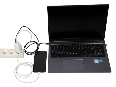 ŁADOWARKA SIECIOWA I-BOX C-65 GAN PD65W KABEL, BIAŁA ŁADOWARKA SIECIOWA I-BOX C-65 GAN PD65W KABEL, BIAŁA