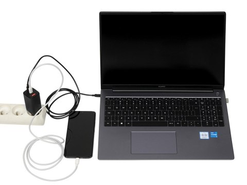 ŁADOWARKA SIECIOWA I-BOX C-65 GAN PD65W KABEL, CZARNA ŁADOWARKA SIECIOWA I-BOX C-65 GAN PD65W KABEL, CZARNA
