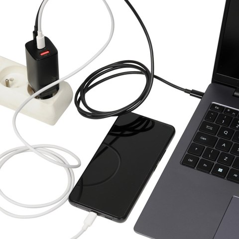 ŁADOWARKA SIECIOWA I-BOX C-65 GAN PD65W KABEL, CZARNA ŁADOWARKA SIECIOWA I-BOX C-65 GAN PD65W KABEL, CZARNA