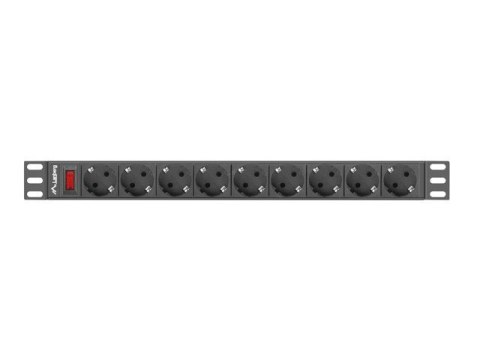 LANBERG LISTWA ZASILAJĄCA RACK 19" PDU 1U, 16A, 9X SHUKO, 3M PDU-09F-0300-BK LANBERG LISTWA ZASILAJĄCA RACK 19" PDU 1U, 16A, 9X SHUKO, 3M PDU-09F-0300-BK