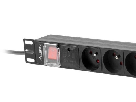 LANBERG LISTWA ZASILAJĄCA RACK PDU 19" (1U, 16A, 8X 230V PL, 2M, CZARNA) PDU-08E-0200-BK LANBERG LISTWA ZASILAJĄCA RACK PDU 19" (1U, 16A, 8X 230V PL, 2M, CZARNA) PDU-08E-0200-BK