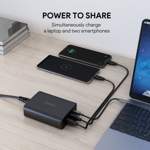 Ładowarka AUKEY POWER DELIVERY 3.0 PA-Y12 (USB, USB typ C; kolor czarny) Ładowarka AUKEY POWER DELIVERY 3.0 PA-Y12 (USB, USB typ C; kolor czarny)
