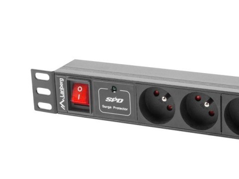 Listwa RACK Lanberg PDU-07E-0200-IEC-BK (7 x UTE; 10 A; 2m; kolor czarny) Listwa RACK Lanberg PDU-07E-0200-IEC-BK (7 x UTE; 10 A; 2m; kolor czarny)