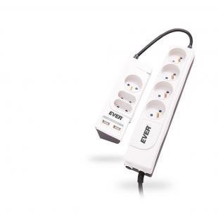 Listwa przeciwprzepięciowa Ever T/LZ06-OFP018/0000 (2 x Typ C, 5 x UTE; 10 A; 1,2m, 1,8m; kolor biały) Listwa przeciwprzepięciowa Ever T/LZ06-OFP018/0000 (2 x Typ C, 5 x UTE; 10 A; 1,2m, 1,8m; kolor biały)