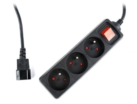 Listwa zasilająca ENERGENIE EG-PSU3F-01 (3 x Typ E; 10 A; 0,6m; kolor czarny) Listwa zasilająca ENERGENIE EG-PSU3F-01 (3 x Typ E; 10 A; 0,6m; kolor czarny)