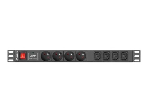 Listwa zasilająca Lanberg PDU-04E04I-0200-IEC-BK (8 x UTE; 2m; kolor czarny) Listwa zasilająca Lanberg PDU-04E04I-0200-IEC-BK (8 x UTE; 2m; kolor czarny)