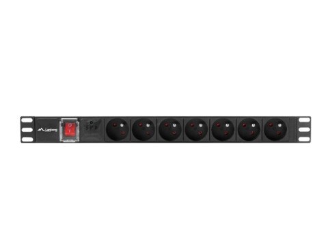 Listwa zasilająca Lanberg PDU-07E-0200-BK (16 A; 2m; kolor czarny) Listwa zasilająca Lanberg PDU-07E-0200-BK (16 A; 2m; kolor czarny)