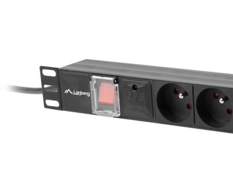 Listwa zasilająca Lanberg PDU-07E-0200-BK (16 A; 2m; kolor czarny) Listwa zasilająca Lanberg PDU-07E-0200-BK (16 A; 2m; kolor czarny)