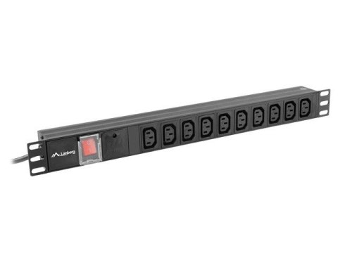 Listwa zasilająca Lanberg PDU-10I-0200-IEC-BK (10 gniazd w standardzie IEC320; 10 A; 2m; kolor czarny) Listwa zasilająca Lanberg PDU-10I-0200-IEC-BK (10 gniazd w standardzie IEC320; 10 A; 2m; kolor czarny)