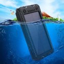 POWERNEED POWER BANK Z PANELEM SOLARNYM 12000MAH LI-POLY, PV 1W, 2X USB 2A, LATARKA LED, ZAPALNICZKA, POMARAŃCZOWY, S12000Y