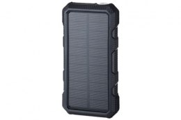 POWERNEED POWER BANK Z PANELEM SOLARNYM 20000MAH LI-POLY PV 1,5W QI 2A USB QC 3.0 LED POWER DELIVERY CZARNY S20000B