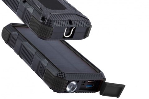 POWERNEED POWER BANK Z PANELEM SOLARNYM 20000MAH LI-POLY PV 1,5W QI 2A USB QC 3.0 LED POWER DELIVERY CZARNY S20000B POWERNEED POWER BANK Z PANELEM SOLARNYM 20000MAH LI-POLY PV 1,5W QI 2A USB QC 3.0 LED POWER DELIVERY CZARNY S20000B