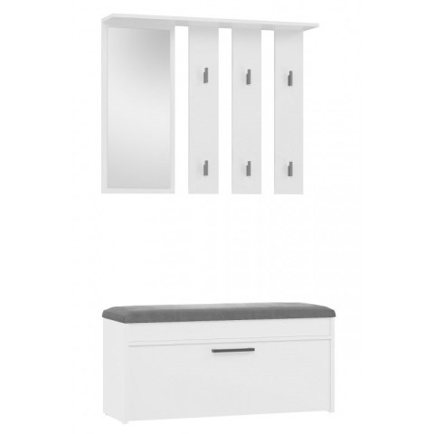Garderoba PARMA 100x35xH180 biel Garderoba PARMA 100x35xH180 biel