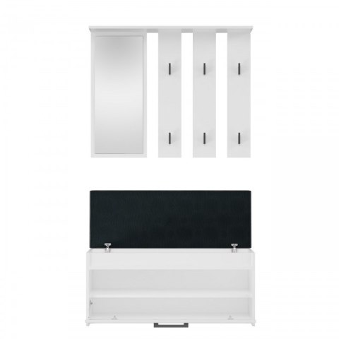 Garderoba PARMA 100x35xH180 biel Garderoba PARMA 100x35xH180 biel