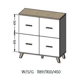 Zestaw LOTTA1 RTV1602D2K+WIT+KOM1104D+ ŁAW60 W/CZ Zestaw LOTTA1 RTV1602D2K+WIT+KOM1104D+ ŁAW60 W/CZ