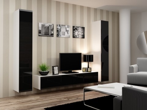 Zestaw VIGO 4 biały/czarny połysk Zestaw VIGO 4 biały/czarny połysk