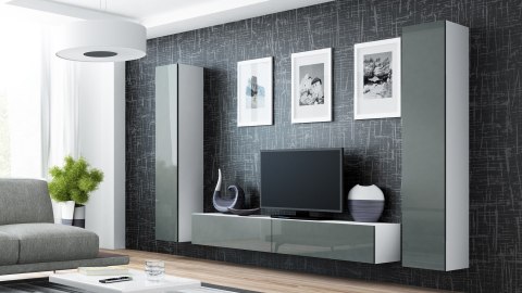 Zestaw VIGO 4 biały/szary połysk Zestaw VIGO 4 biały/szary połysk