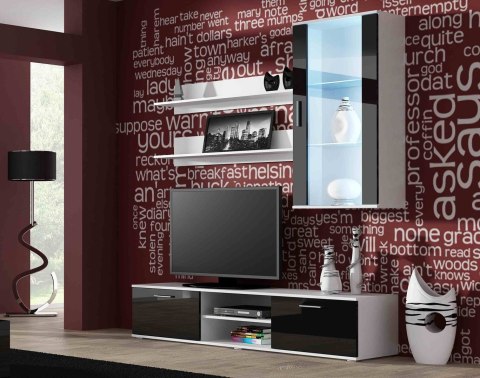 Zestaw SOHO 5 (RTV180 + Wit.Wisz + Półki) BI/CZ POŁ Zestaw SOHO 5 (RTV180 + Wit.Wisz + Półki) BI/CZ POŁ