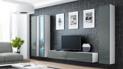 Zestaw VIGO 2 biały/szary połysk Zestaw VIGO 2 biały/szary połysk