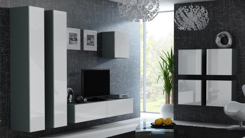 Zestaw VIGO 24 szary/biały połysk Zestaw VIGO 24 szary/biały połysk