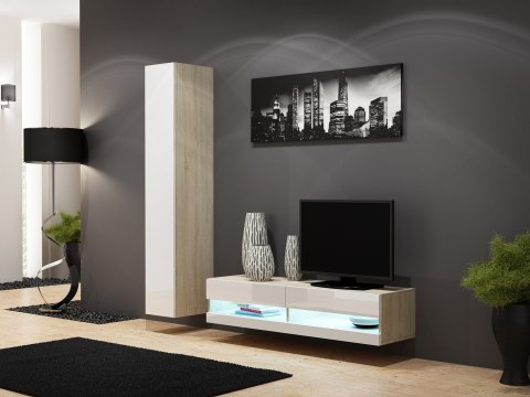 Zestaw VIGO NEW 13 sonoma/biały połysk Zestaw VIGO NEW 13 sonoma/biały połysk