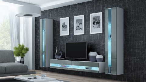Zestaw VIGO NEW 3 biały/szary połysk Zestaw VIGO NEW 3 biały/szary połysk