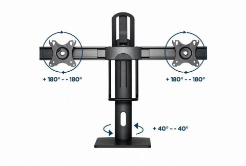 GEMBIRD STOJAK BIURKOWY NA DWA MONITORY Z REGULACJĄ WYSOKOŚCI 17-27, VESA 100X100MM, DO 6 KG GEMBIRD STOJAK BIURKOWY NA DWA MONITORY Z REGULACJĄ WYSOKOŚCI 17-27, VESA 100X100MM, DO 6 KG