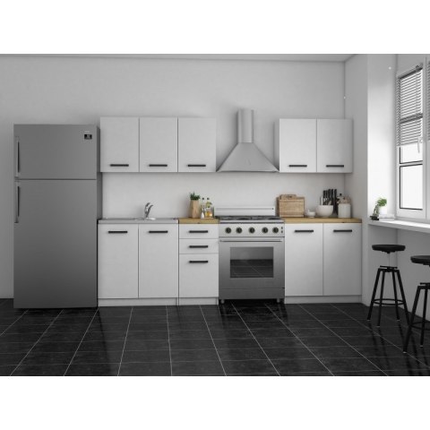 KUCHNIA SET 2M BIAŁY MAT, BLAT ARTISAN KUCHNIA SET 2M BIAŁY MAT, BLAT ARTISAN