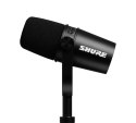 Shure MV7-K-BNDL - Mikrofon lektorski/wokalny ze złączem XLR/USB-C Czarny + statyw biurkowy