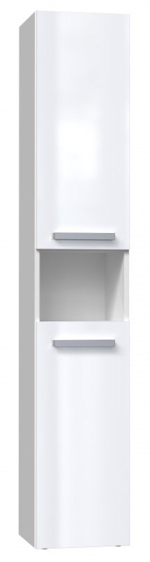 Szafka łazienkowa NEL I 31x30xH174 biel połysk Szafka łazienkowa NEL I 31x30xH174 biel połysk