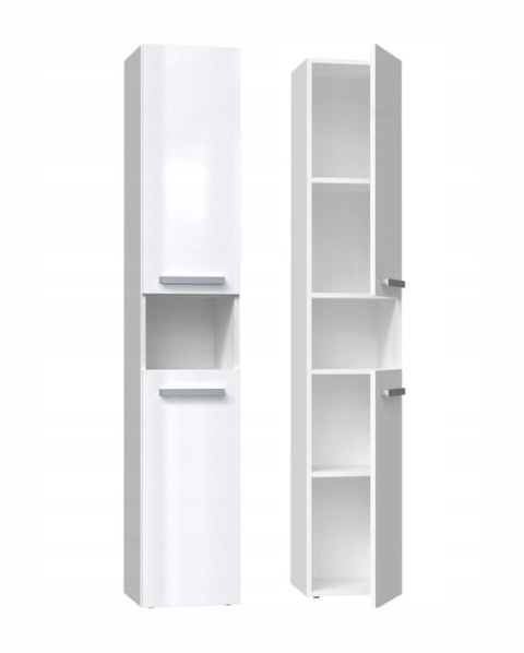 Szafka łazienkowa NEL I 31x30xH174 biel połysk Szafka łazienkowa NEL I 31x30xH174 biel połysk