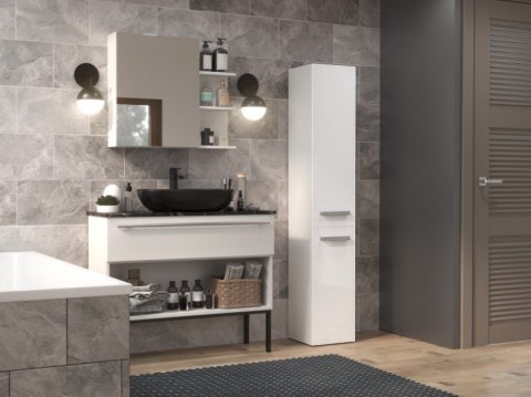 Szafka łazienkowa NEL II 31x30xH174 biel połysk Szafka łazienkowa NEL II 31x30xH174 biel połysk
