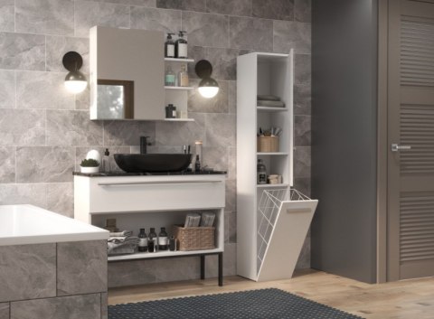 Szafka łazienkowa NEL IV 31x30xH174 biel mat Szafka łazienkowa NEL IV 31x30xH174 biel mat