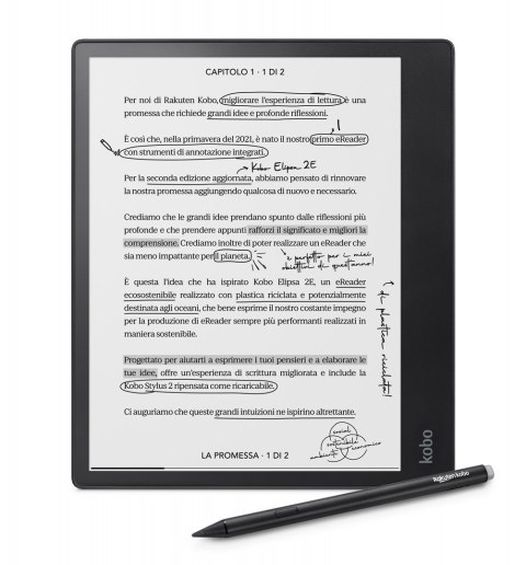 Ebook Kobo Elipsa 2E 10,3" 32GB Wi-Fi Black Ebook Kobo Elipsa 2E 10,3" 32GB Wi-Fi Black