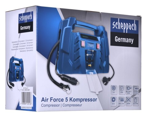 Kompresor walizkowy Scheppach AIR-FORCE 5 Kompresor walizkowy Scheppach AIR-FORCE 5