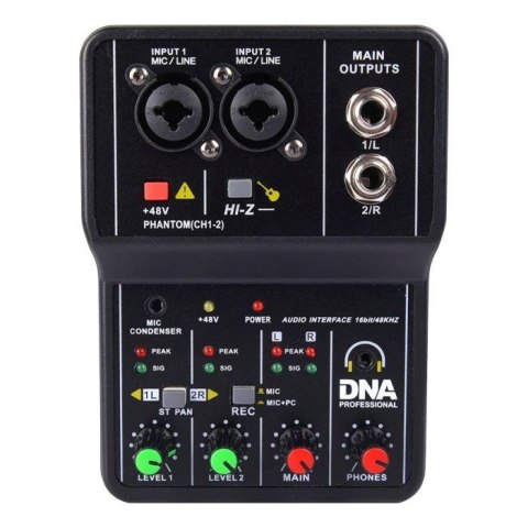 DNA MIX 2 - Mikser analogowy 2-kanałowy Hi-Z interfe DNA MIX 2 - Mikser analogowy 2-kanałowy Hi-Z interfe