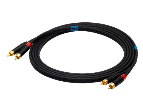SSQ RCARCA2 - kabel 2xRCA- 2xRCA 2 metrowy SSQ RCARCA2 - kabel 2xRCA- 2xRCA 2 metrowy