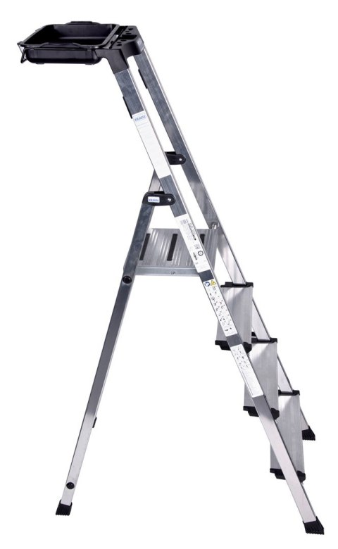 Drabina 4 stopniowa aluminiowa Krause Secury 126528 Drabina 4 stopniowa aluminiowa Krause Secury 126528