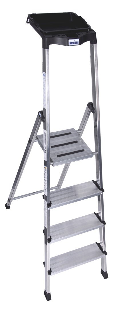 Drabina 4 stopniowa aluminiowa Krause Secury 126528 Drabina 4 stopniowa aluminiowa Krause Secury 126528