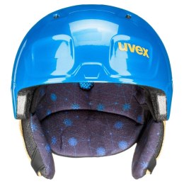 Kask narciarski dziecięcy Uvex Manic Caterpillar niebieski 46-50