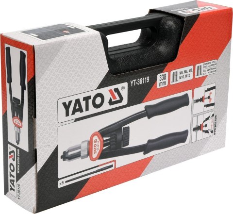 Nitownica do nitonakrętek YATO YT-36119 (M5 - M12) Nitownica do nitonakrętek YATO YT-36119 (M5 - M12)