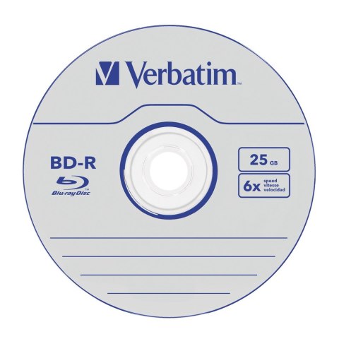 Płyta BDR Verbatim 43837 (25GB; 6x; 25szt.; Cake) Płyta BDR Verbatim 43837 (25GB; 6x; 25szt.; Cake)