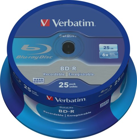Płyta BDR Verbatim 43837 (25GB; 6x; 25szt.; Cake) Płyta BDR Verbatim 43837 (25GB; 6x; 25szt.; Cake)