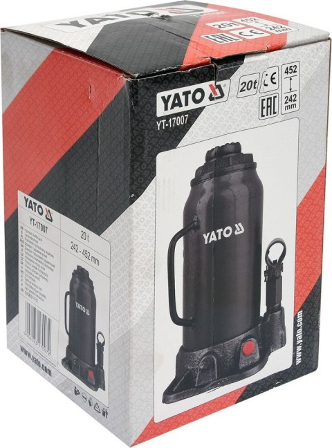 Podnośnik hydrauliczny słupkowy 20T YT-17007 YATO Podnośnik hydrauliczny słupkowy 20T YT-17007 YATO