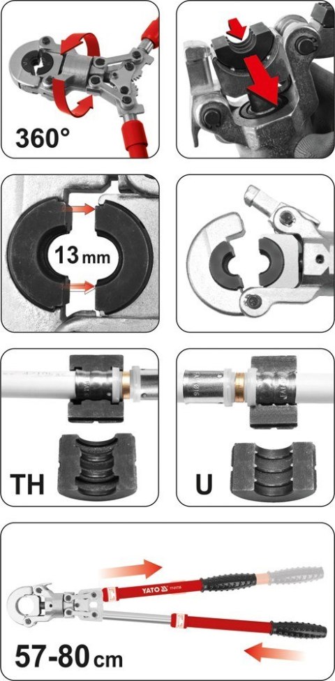 Praska YATO Pex-Al -Pex YT-21735 Praska YATO Pex-Al -Pex YT-21735
